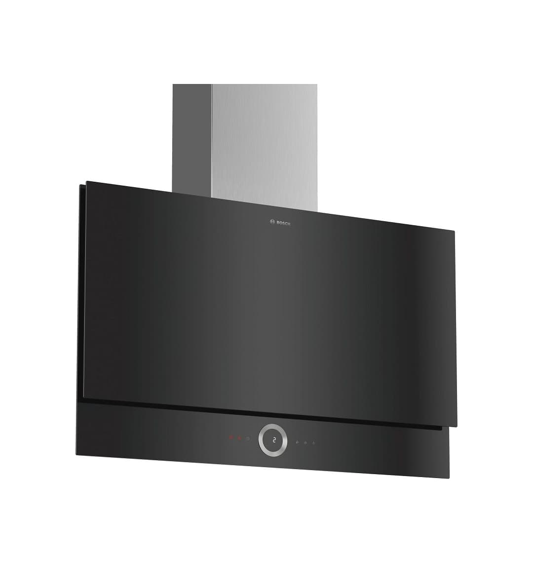 Настенная вытяжка Bosch DWF97RU60, 90 см, 717 м³/ч, 3 скорости, чёрная