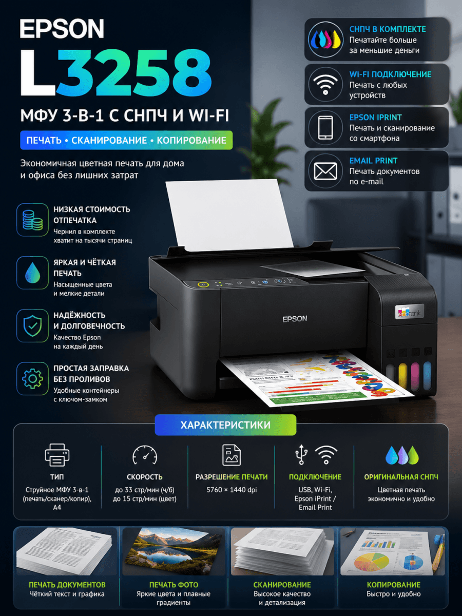 МФУ Epson L3258
