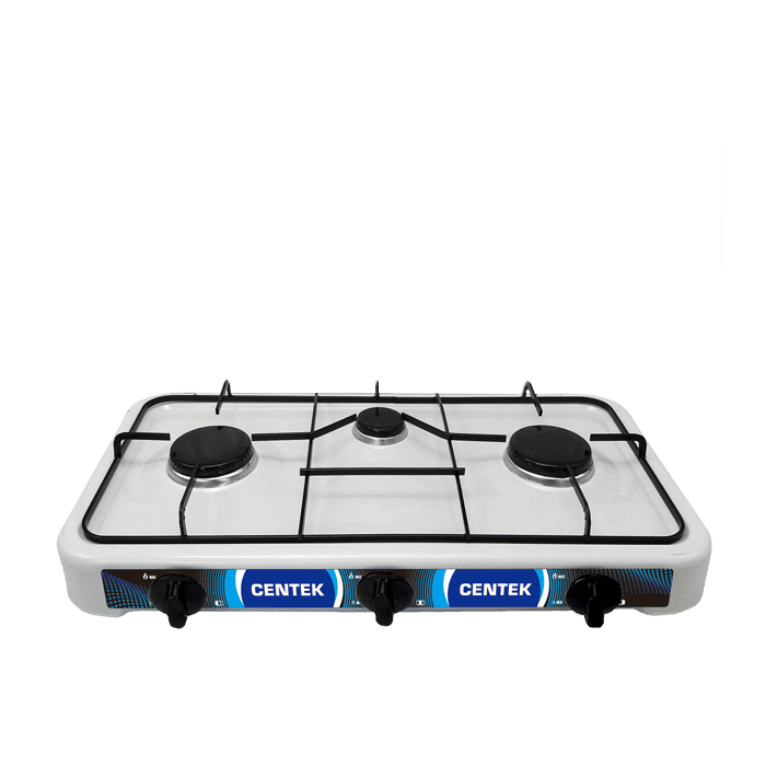 Плита газовая Centek CT-1522 (белая) 3конф.