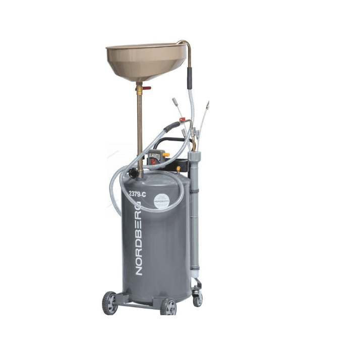 Установка для сбора масла пневматическая, 65 л, серая NORDBERG 2379G