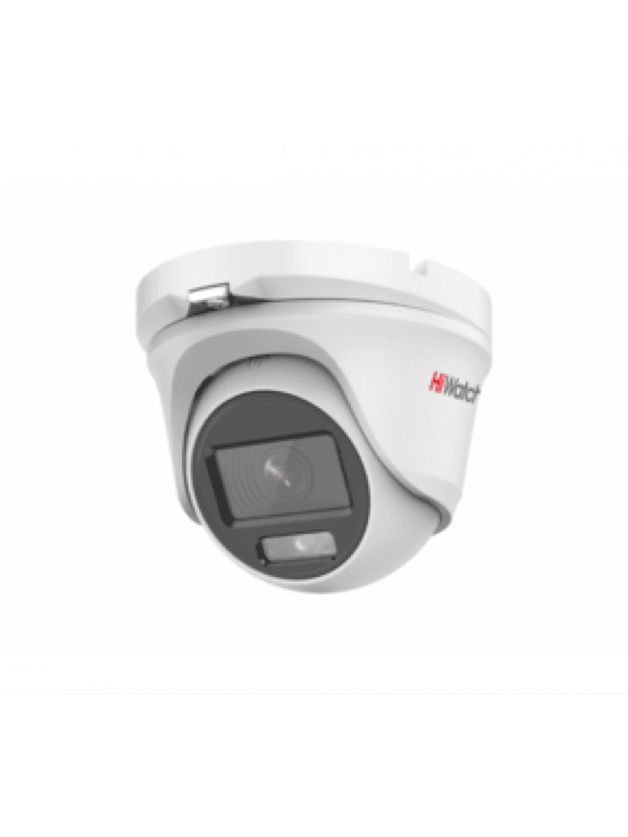 HD-TVI видеокамера HIWATCH DS-T203L (2.8mm) купольн,уличная 2MP,LED 20M,ColorVu
