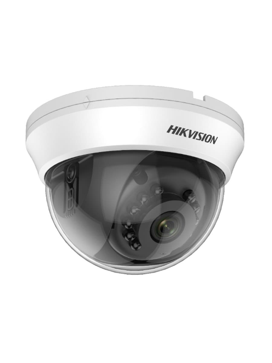HD-TVI видеокамера HIKVISION DS-2CE56H0T-IRMMF(C)(2.8mm) купольн,внутр 5MP,IR 20M