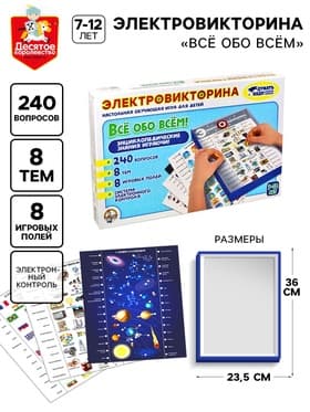 Электровикторина Десятое Королевство «Всё обо всём», 7-12 лет