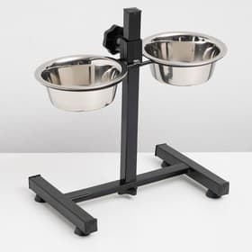 Регулируемая подставка, 28 см, с 2 мисками по 400 мл