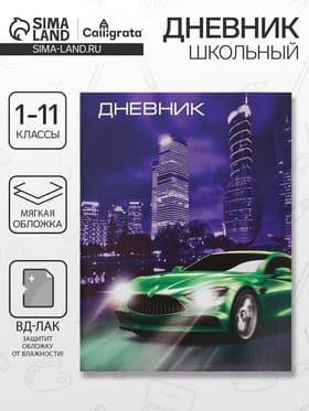 Дневник школьный для 1-11 классов, «Авто», мягкая обложка, 40 листов